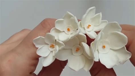 Easy Flower Polymer Clay Tutorial Youtube