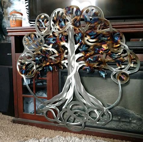 Large Metal Tree Of Life Wall Hanging Etsy Handmade Custom Etsy