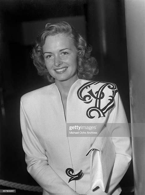 Actress Donna Reed Smiles As She Attends An Event In Los Angeles
