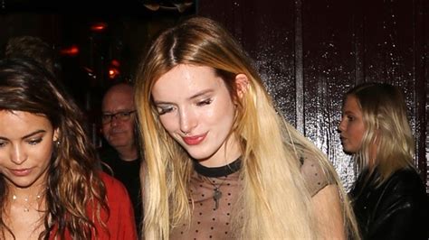 Bella Thorne Goes Braless In A Completely Transparent Top