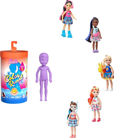 Buy Barbie Color Reveal Chelsea Doll With 6 Surprises Water Reveals