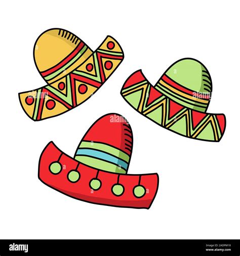 Cinco De Mayo Funny Festive Accessory And Wearing Sombrero Or Mexican