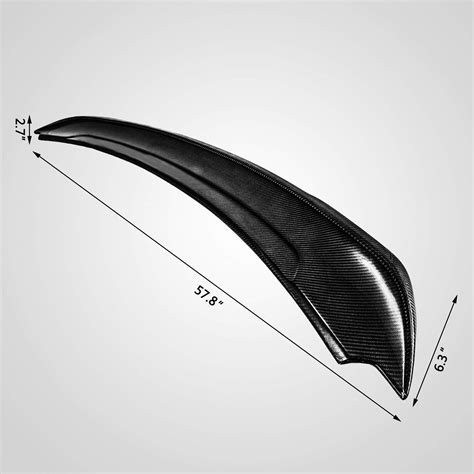 Bestauto Carbon Fiber Rear Spoiler Wing For 2015 2020 Ford Mustang S550