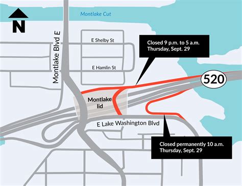 SR 520 on Twitter: "💡Upcoming work! - 9/29: 520 WB off-ramp to Montlake