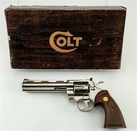 1977 Colt 6 Nickel Python Revolver Auctions Online Revolver Auctions