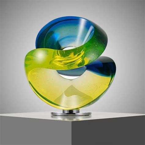 Vlastimil Beranek Cast Glass Sculpture Cast Glass Sculpture Painting Contemporary Fine Art