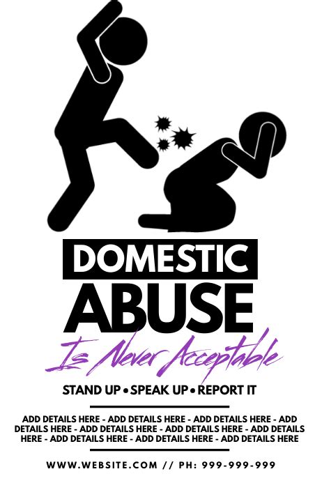 Copy Of Domestic Abuse Poster Postermywall