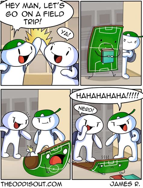A person who is left out when numbers are made up 2. Theodd1sout :: Field Trip | Funny comic strips, Funny ...