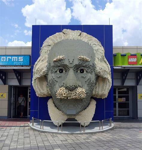 Here Is Albert Einstein Glorified In A Huge Lego Mural There Is Just So