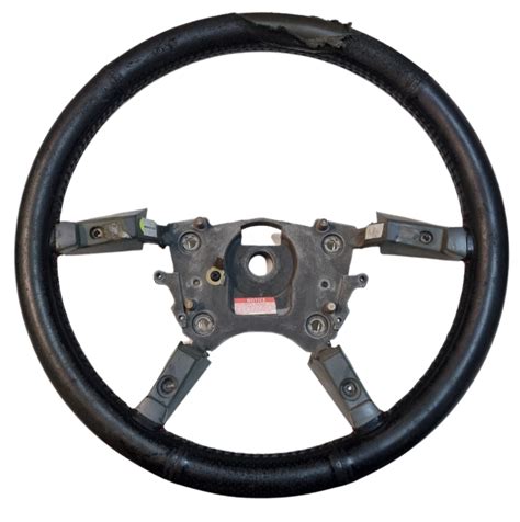 Vy Anthracite Black Leather Steering Wheel
