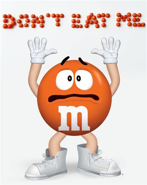 Go Orange Mandm Characters M M Candy Candy Drawing