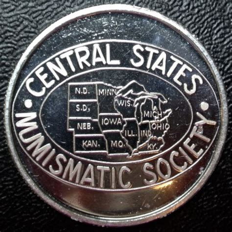 2010 Central States Numismatic Society Medal 71st Csns Convention