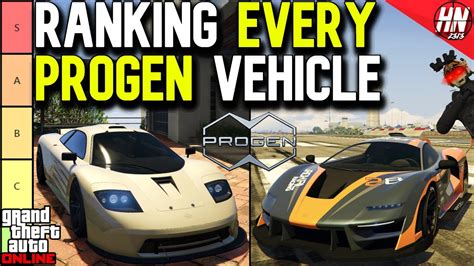 The Ultimate Progen Vehicle Tier List Gta Online Youtube