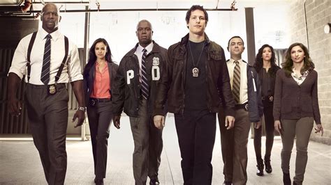 Download The Cast Of Brooklyn Nine Nine Walks Through The Precinct And