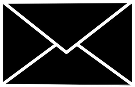 Almost files can be used for commercial. Mail Icon (white On Clear) Clip Art at Clker.com - vector ...