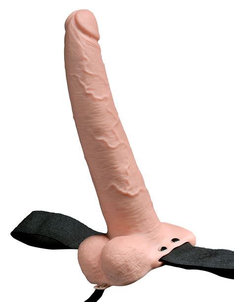 PipeDream Fetish Fantasy Series Hollow Rechargeable Strap On Dildo With Balls And Harness In