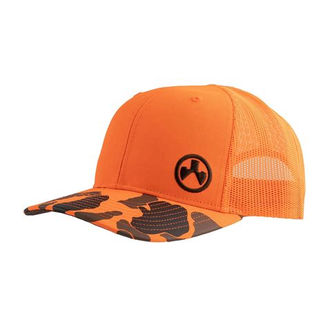 Magpul Icon Blaze Orange Trucker Hat Brownells