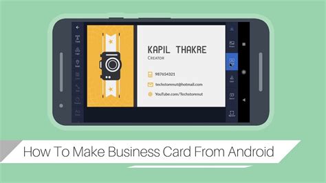 This app is available for both android and iphone and it is best business card scanner app iphone 2019. How To Make Business Cards Using Android Phone! - YouTube