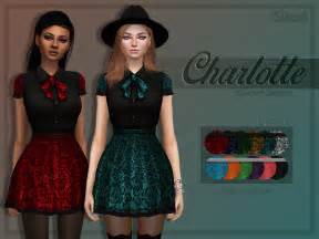 Sims 4 Ccs The Best Charlotte Short Dress By Trillyke