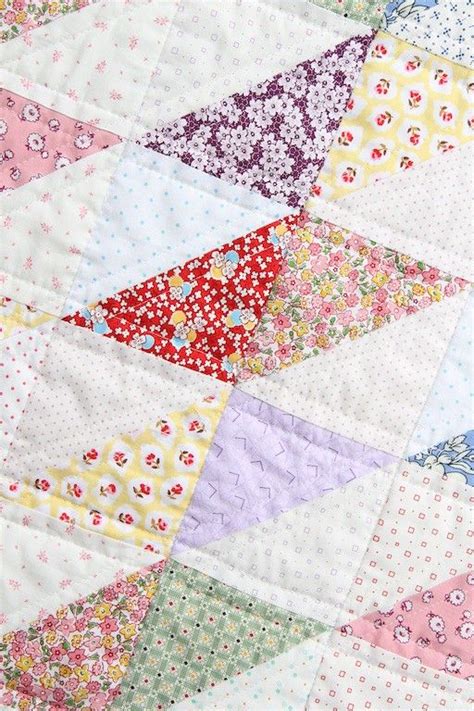 1930s Diamond Scrap Quilt Detail Blog Post Here Beechtre Flickr