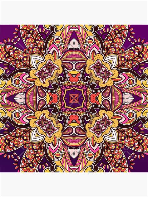 Indobohemian Purple Mandala Art Poster For Sale By Raginiepte Redbubble