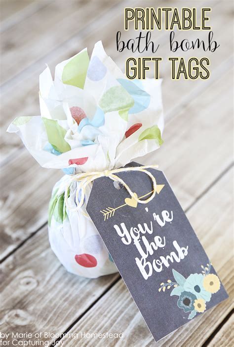 Show the mama in your life some love with one of these sweet, celebratory gifts. Printable Bath Bomb Gift Tags - Capturing Joy with Kristen ...