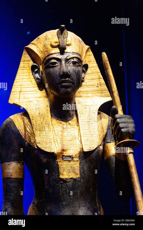 Tutankhamun Statue From The Tomb Of The Pharaoh Wooden Guardian