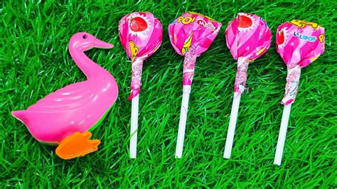 Pink Toys Duck And Pink Candy Lollipop Unpacking Asmr Videos Youtube
