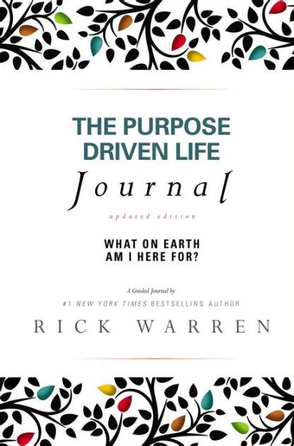 The Purpose Driven Life Journal What On Earth Am I Here For By Rick
