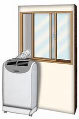 Sliding Door Portable Air Conditioner Kit Pictures