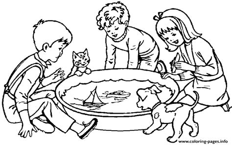 Kids Playing Coloring Pages For Kids And For Adults Coloring Home