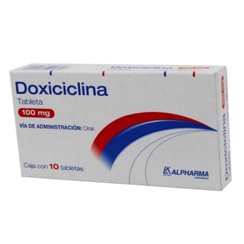 Doxiciclina 100 Mg Caja Con 10 Cápsulas Farmacia Sanorim