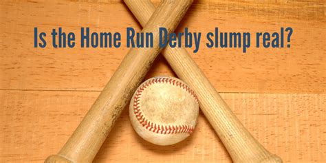 Is The Home Run Derby Slump Real