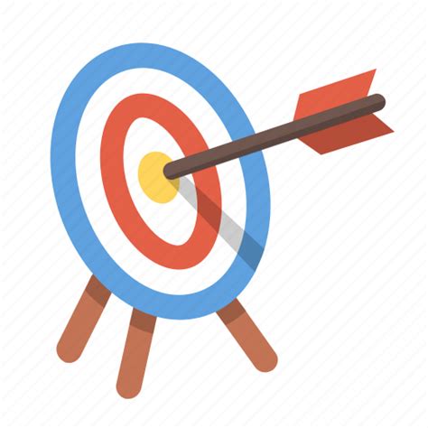 Aim Archery Bullseye Focus Goal Shooting Target Icon