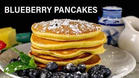 Blueberry Pancakes Recipe From Scratch Youtube