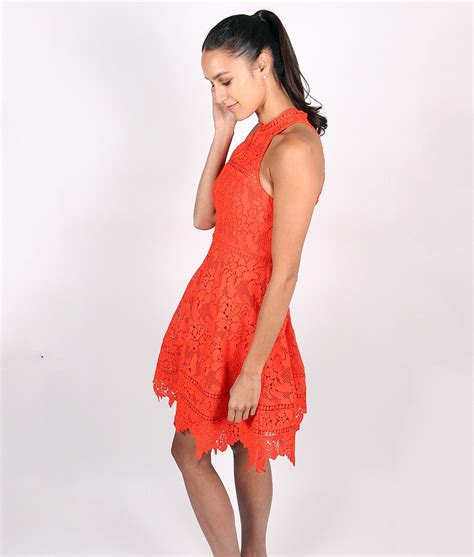 Lumier By Bariano Red Lace Dress Alila