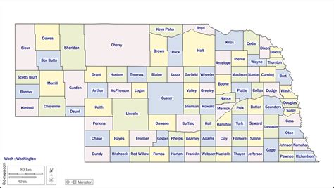 Nebraska Free Map Free Blank Map Free Outline Map Free Base Map
