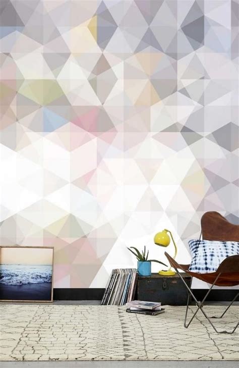 Triangle Geometric Wallpaper Self Adhesive Wallpaper