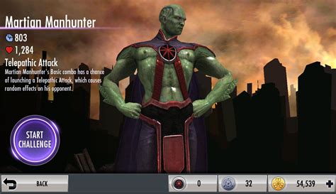 Injustice Gods Among Us Mobile Martian Manhunter Challenge Screenshot
