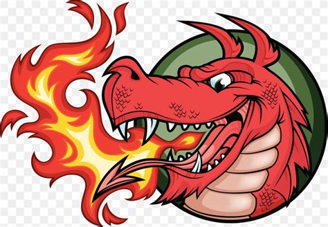 Dragon Fire Breathing Illustration Png 1609x1115px Wales Art