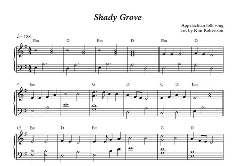 Shady Grove Harp Column Music
