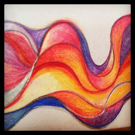 Abstract Art Color Pencil Drawing My Art Pinterest Colored