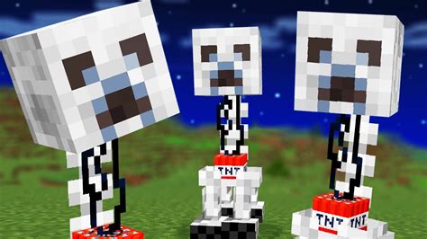 We Combined Minecraft Mobs With Skeletons Youtube