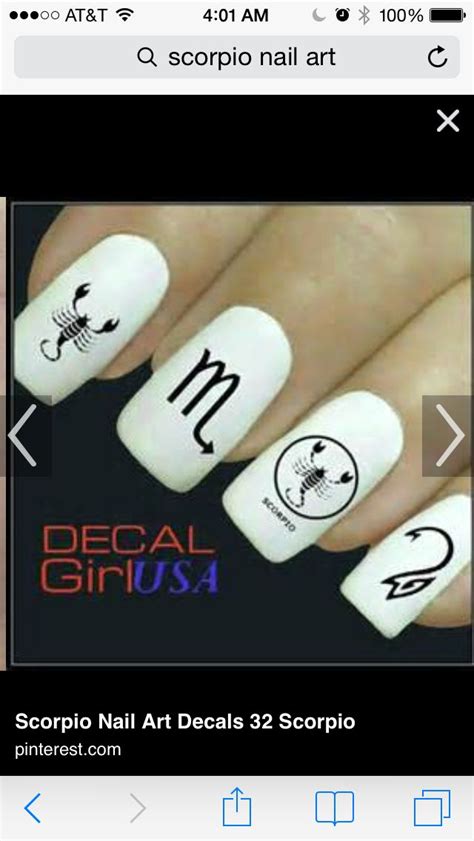 scorpio nails nails nails aesthetic nail art