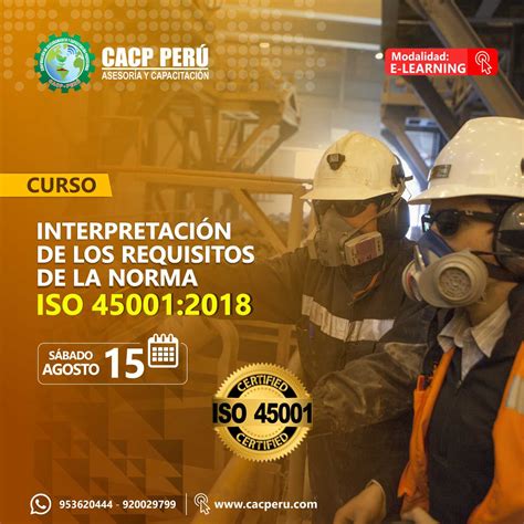 Cacp Perú Curso Interpretación De Los Requisitos De La Norma Iso