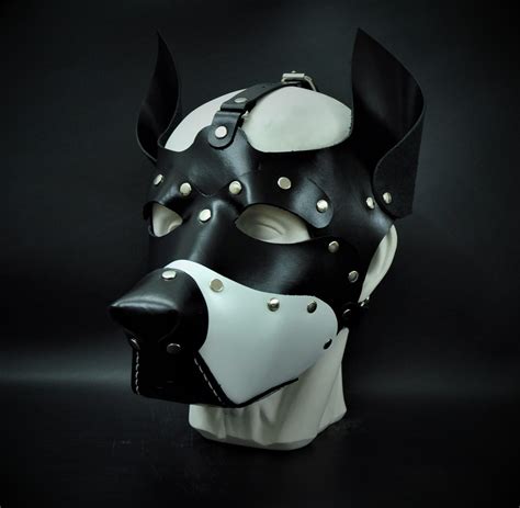 Leather Dog Mask Leather Puppy Mask Puppy Mask Kink Etsy