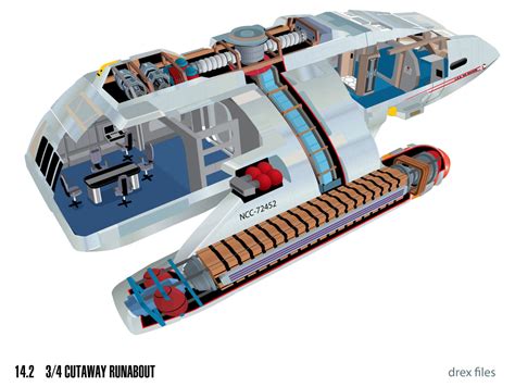 We at skunk works dont only do star wars. Starfleet ships — Danube-class runabout cutaway from Star ...
