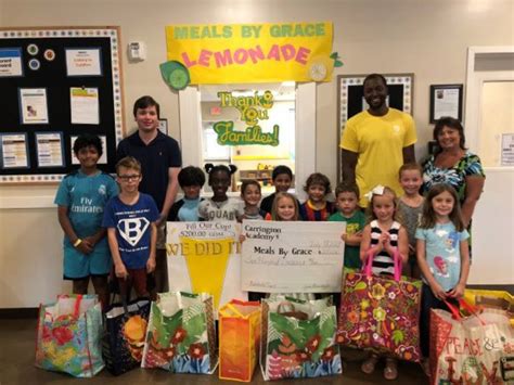 Carrington Academy Campers Make Food Donation To Meals By Grace