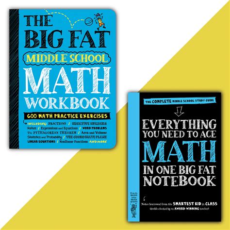 Big Fat Notebook Middle School Math Set Workman Publishing