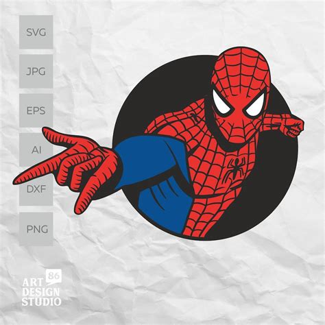 Spiderman Svg Cutting Files Spiderman Digital Clip Art Etsy The Best